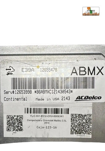 Computadora Chevrolet Malibu 2.5l 2013 12655478 (abmx)