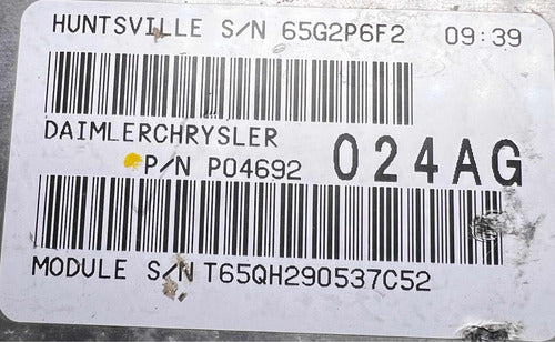 Módulo Bcm Jeep Commander 2005-10 P04692024ag