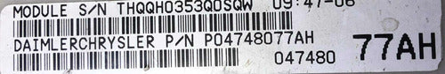 Módulo Bcm Dodge Caravan 2003 P04748077ah