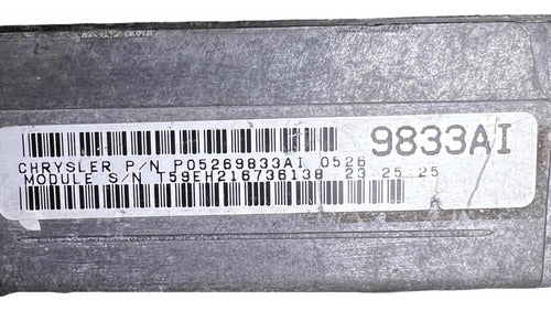 Computadora Dodge Avenger 2.0l M/t 1998 P05269833ai
