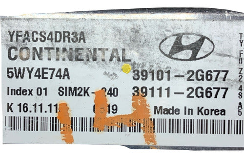 Computadora Hyundai Sonata 2.4l 11-14 39101-2g677