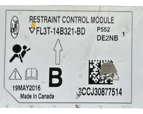 Modulo Airbag Ford F-150 3.5l 2015-2020 Fl3t-14b321-bd