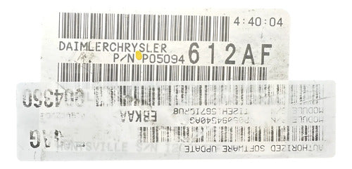 Pcm Computadora Mitsubishi Raider 3.7l A/t 07-08 P05094612af