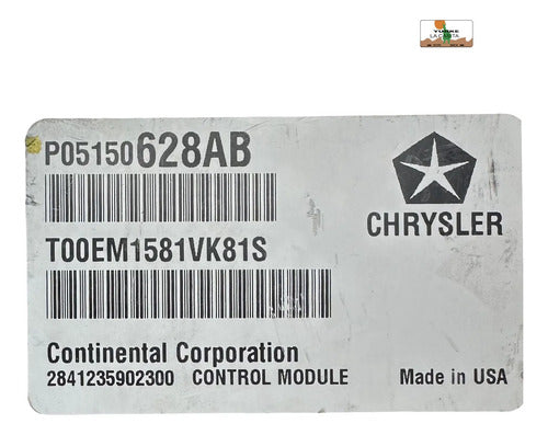 Computadora Dodge Avenger 3.6l 2011 P05150628ab