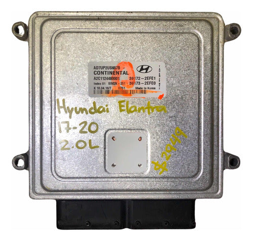 Computadora Hyundai Elantra 2.0l 2017-2020 39172-2efe1