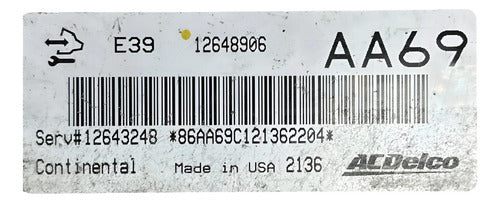 Pcm Computadora Buick Regal 2.4l 2012 12648906 (aa69)