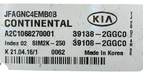 Pcm Computadora Kia Optima 2.4l 2016-2018 39138-2ggc0 P1