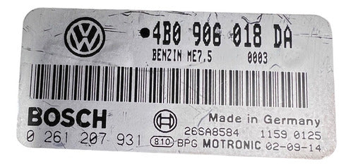 Computadora Vw Passat 1.8l 2003 Turbo 4b0 906 018 Da