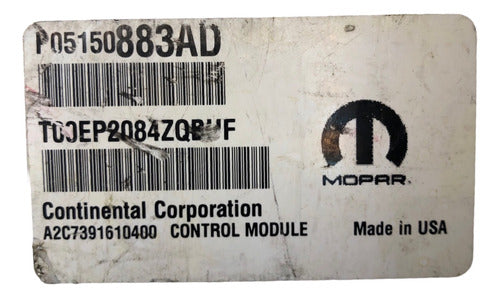 Computadora Dodge Charger 3.6l 2015 P05150883ad