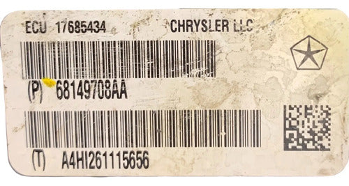 Modulo Abs Dodge Durango 3.6l 2012-2015 68149708aa Negro