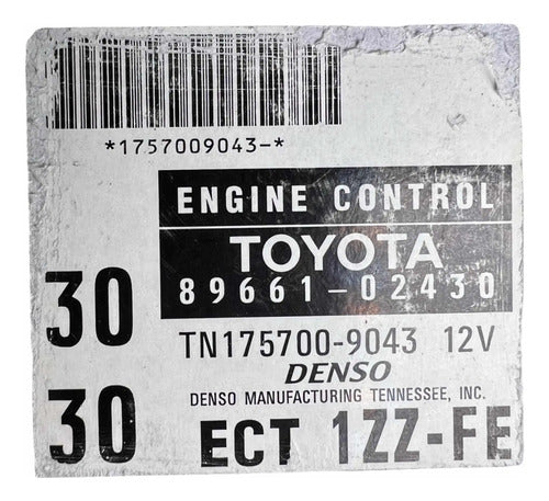 Pcm Computadora Toyota Corolla 1.8l A/t 98-00 89661-02430
