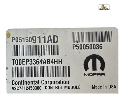 Computadora Jeep Renegade 2.4l 15-17 P05150911ad
