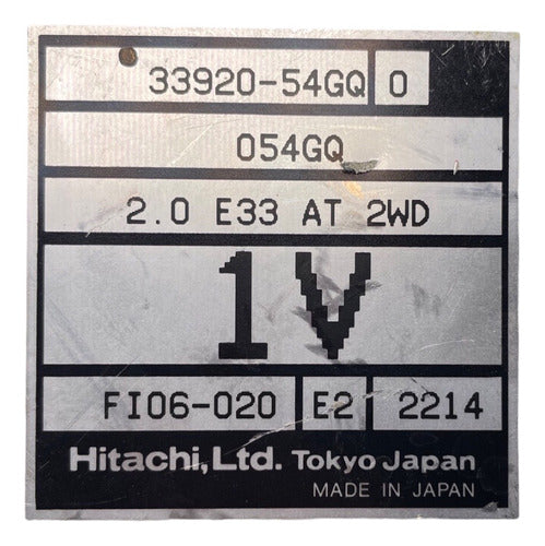 Computadora Suzuki Aerio 2.0l A/t 02-03 33920-54gq (1v)