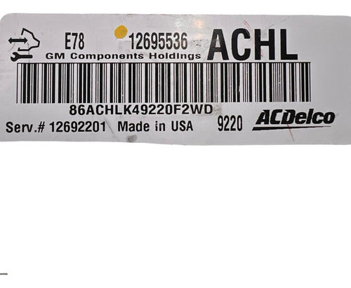 Computadora Chevrolet Sonic 1.4l 2017-2019 A/t 12695536 Achl