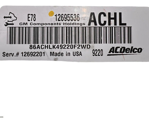 Pcm Computadora Chevrolet Sonic 1.4l 2017-2019 12695536 Achl