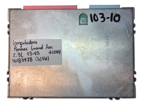 Computadora Pontiac Grand Am 2.3l 93-95 16183978 (bjsw)