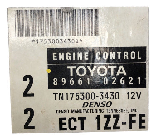 Computadora Toyota Corolla 1.8l A/t 99-00 89661-02621