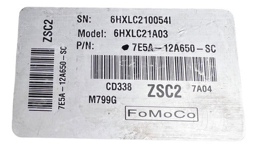 Computadora Ford Fusion 2.3l 07-09 7e5a-12a650-sc
