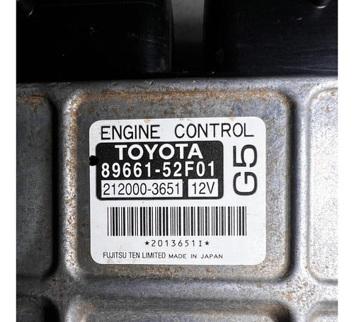 Computadora Toyota Yaris 1.5l 06-07 89661-52f01 (g5)