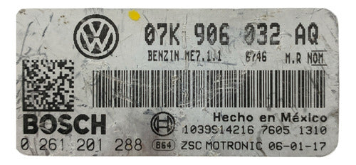 Computadora Vw Bora 2.5l A/t 06-08 07k 906 032 Aq