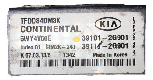 Computadora Kia Optima 2.4l A/t 11-13 39101-2g901