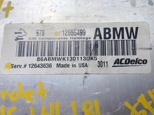 Computadora Chevrolet Cruze A/t 12-16 12655499 (abmw)