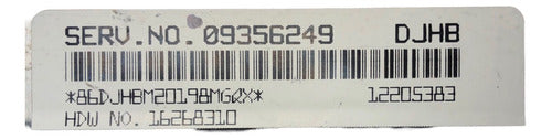 Computadora Chevrolet Cavalier 2.2l 00-02 09356249 (djhb)