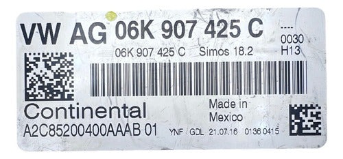 Computadora Vw Jetta 1.8l A/t 15-17 06k 907 425 C