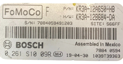 Computadora Ford Mustang 2.3l 19-22 Kr3a-12a650-hb
