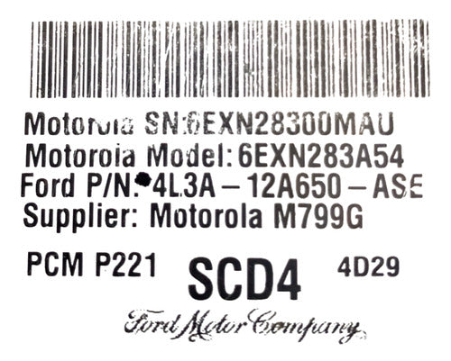 Computadora Ford Lobo 5.4l 2004 4l3a-12a650-ase