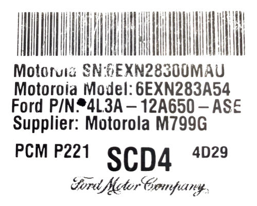 Computadora Ford Lobo 5.4l 2004 4l3a-12a650-ase