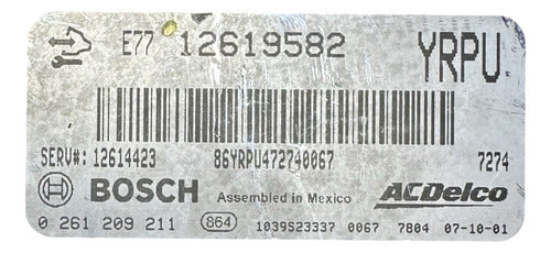 Computadora Suzuki Xl7 3.6l 2008 12619582 (yrpu)
