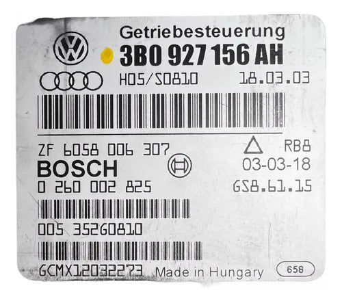 Modulo Tcm Vw Passat 1.8l A/t 2005 Turbo 3b0 927 156 Ah