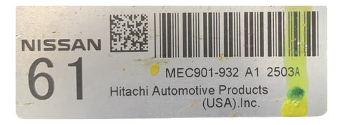 Computadora Nissan Versa 1.8l 2012 Mec901-932 A1 (61)