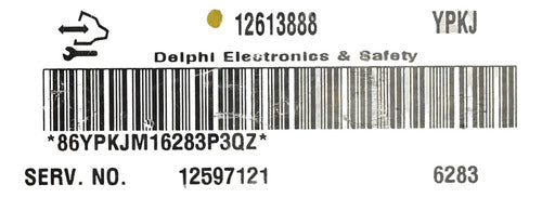 Computadora Pontiac Torrent 3.4l 2007 12613888 (ypkj)