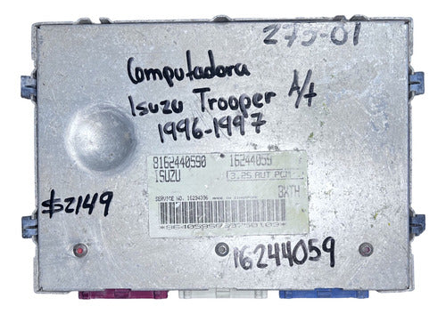 Computadora Isuzu Trooper A/t 96-97 16244059