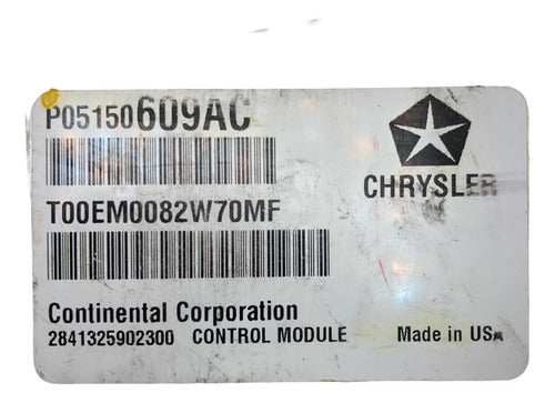 Computadora Dodge Charger 3.6l A/t 2012 P05150609ac