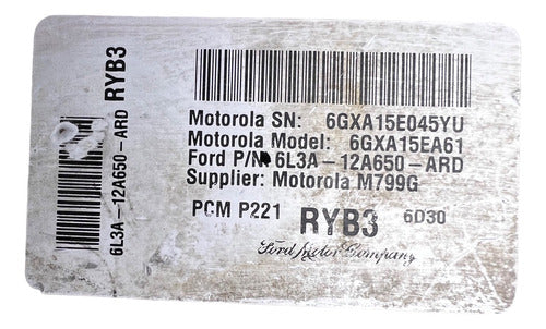 Computadora Ford F-150 5.4l 2006 6l3a-12a650-ard