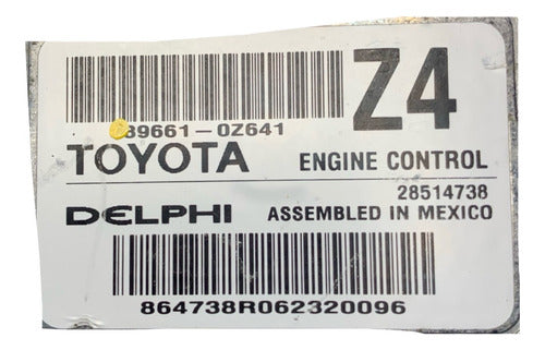 Computadora Toyota Corolla 1.8l 2016 89661-0z641 (z4)