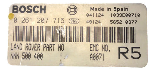 Pcm Computadora Land Rover 2.4l 03-05 0 261 207 715 P2