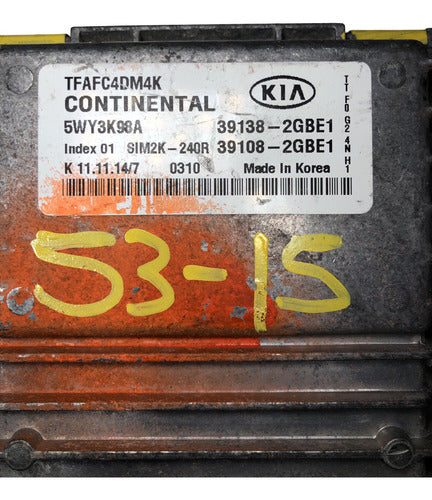 Computadora Kia Óptima 2.4l 2014-2015 39138-2gbe1