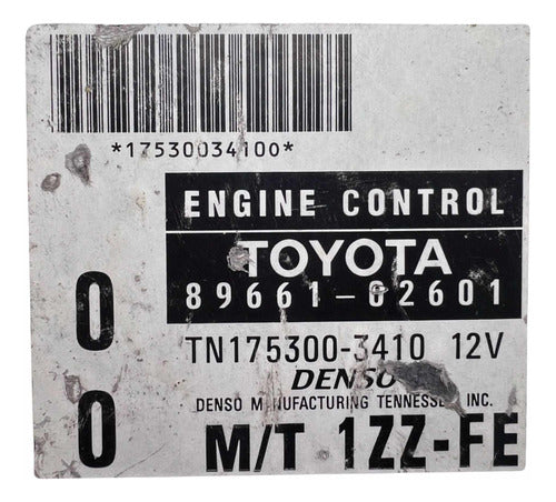 Computadora Toyota Corolla 1.8l M/t 1999 89661-02601