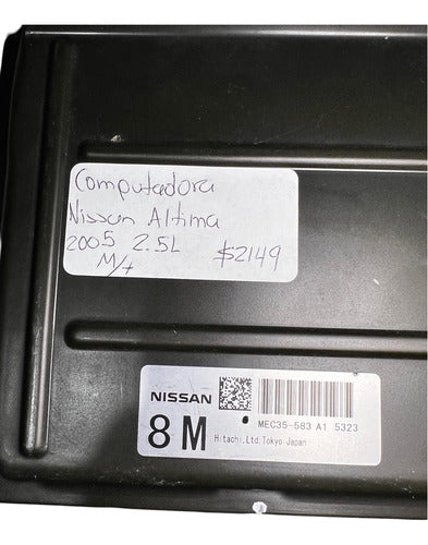 Computadora Nissan Altima 2.5l M/t 2005 Mec35-583 A1 (8m)