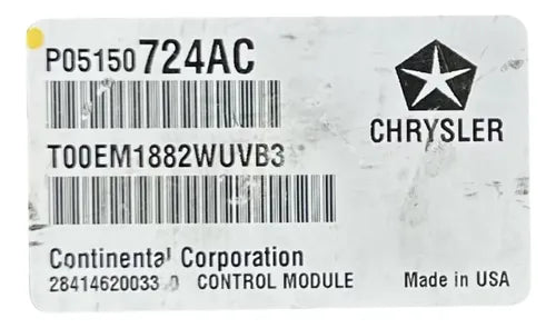 Computadora Dodge Avenger 2013 3.6l P05150724ac