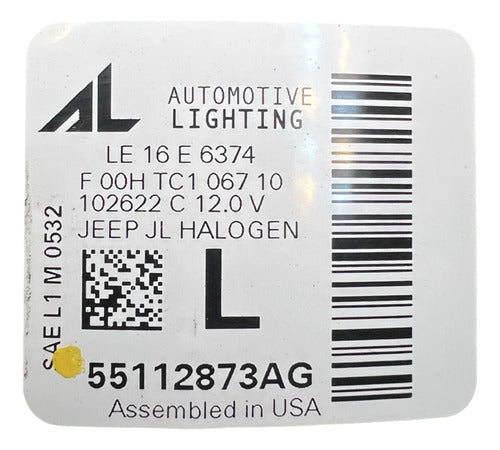 Faro Lh Jeep Wrangler 2024 Original 55112873ag Izquierdo