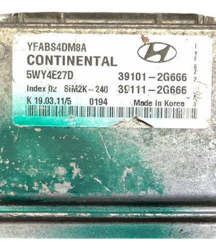 Computadora Hyundai Sonata 2.4l 2011-2014 39101-2g666