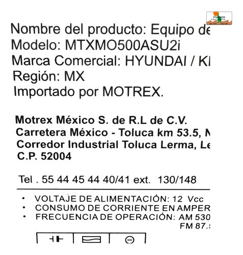 Estereo Pantalla Hyundai Creta 1.5l 2021-2024 Negra