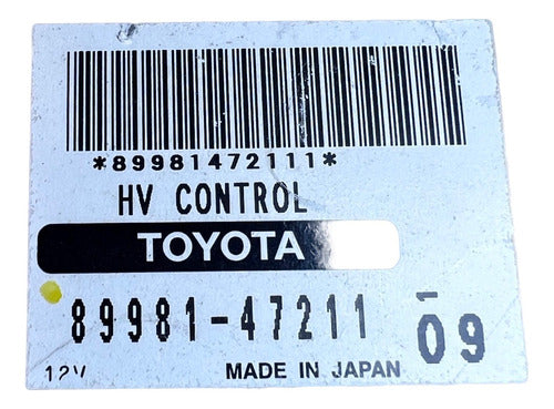 Computadora Toyota Prius 1.5l 06-09 89981-47211