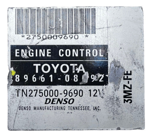 Computadora Toyota Sienna 3.3l 2004 89661-08092
