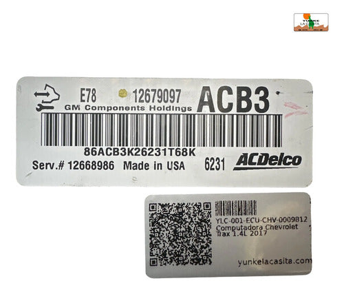 Pcm Computadora Chevrolet Trax 1.4l 2017
